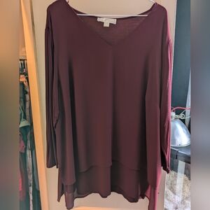 Michael Kors Red Long Sleeved Shirt